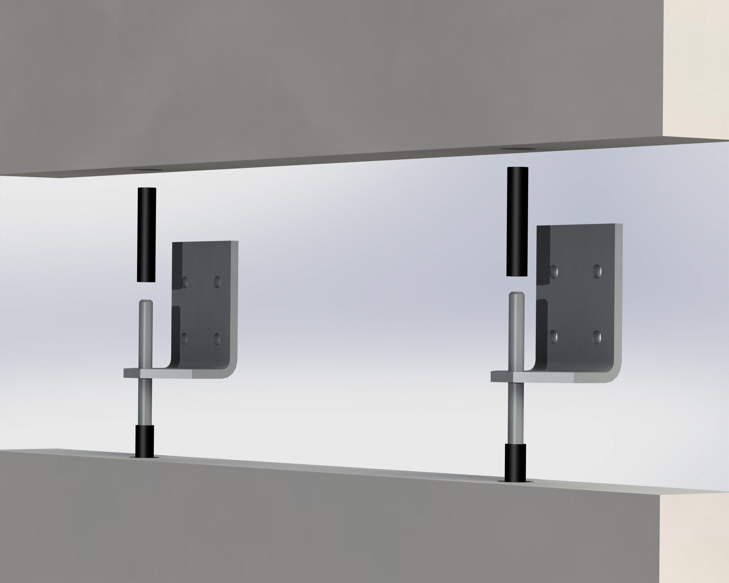 天然石材固定支架(分解图)